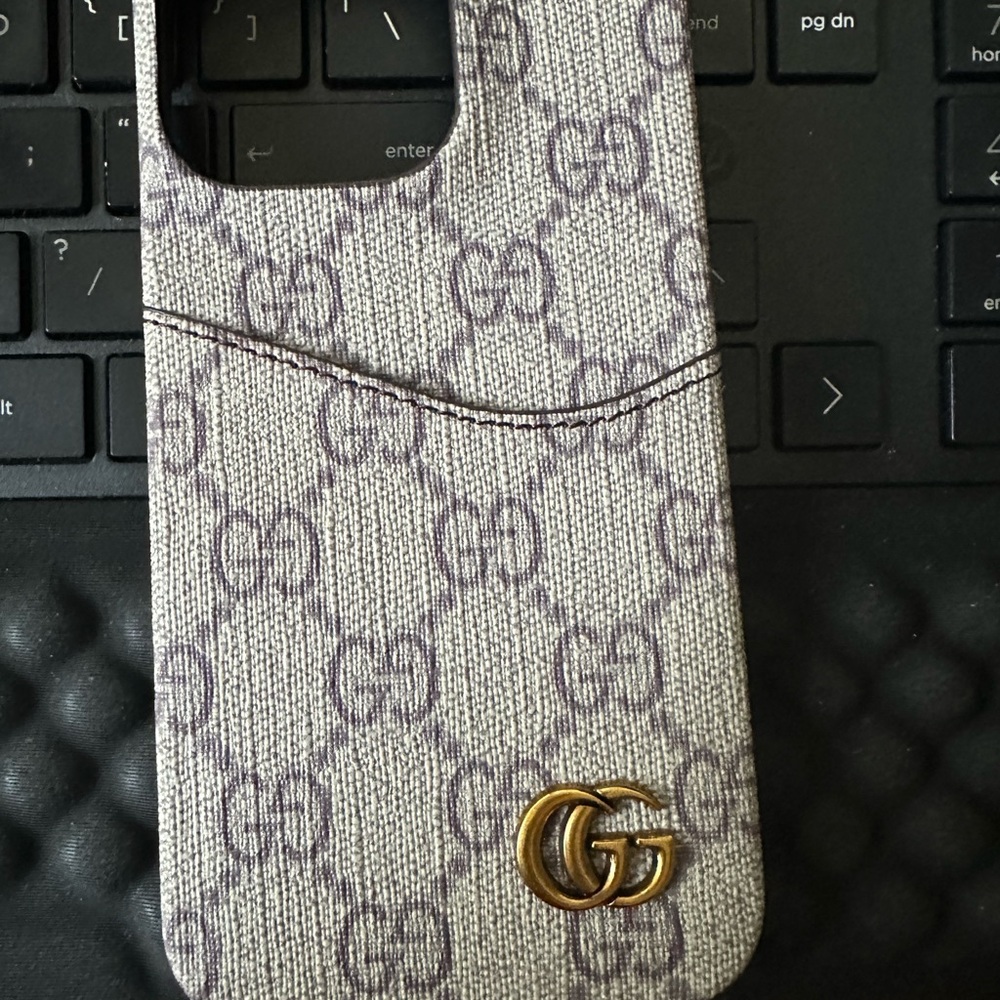 Luxury Designer Patterned Phone Case - Gray